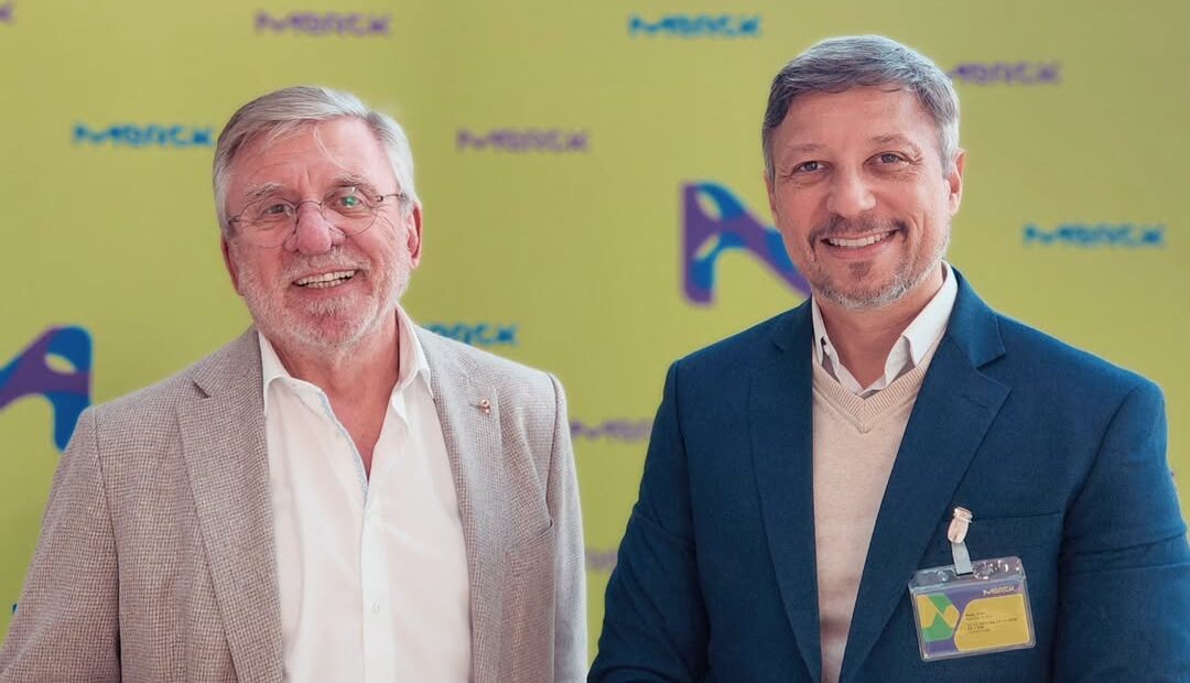 Alan Maia visita Dr. Walter Huber na sede global Merck Family Foundation.